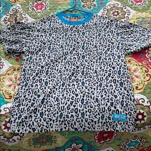 GOLF shirt blue cheetah